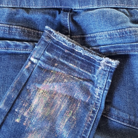 NWOT Justice foiled front jeans - Picture 3 of 6